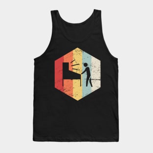 Retro Vintage Pinball Player Icon Tank Top